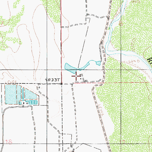 Topographic Map of City of Winslow Wastewater Treatment Plant, AZ