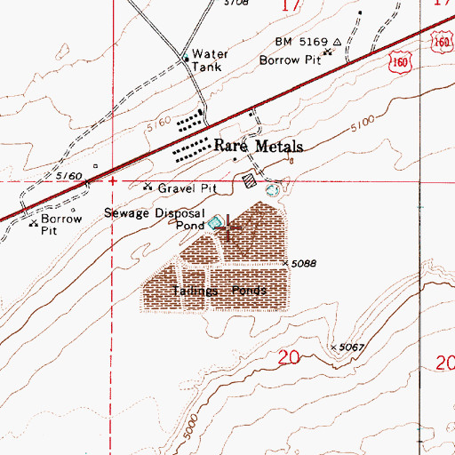 Topographic Map of Hopi Indian Nation Upper Village of Moenkopi Wastewater Treatment Facility, AZ