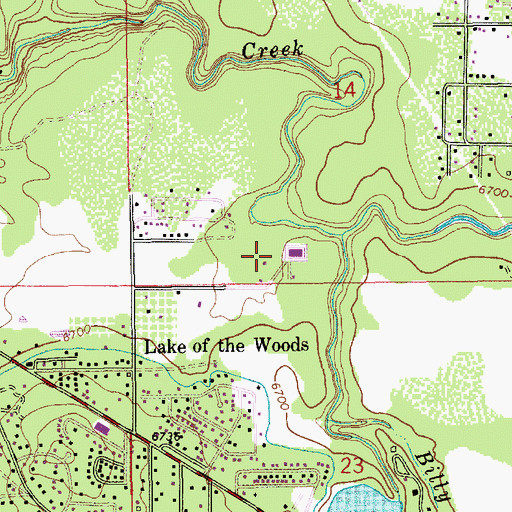 Topographic Map of Pinetop - Lakeside Sanitary District Wastewater Treatment Facility, AZ
