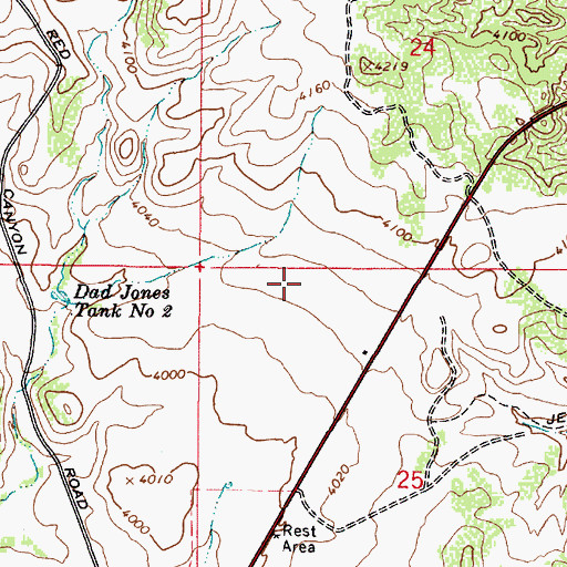 Topographic Map of Sedona Venture Wastewater Treatment Plant, AZ