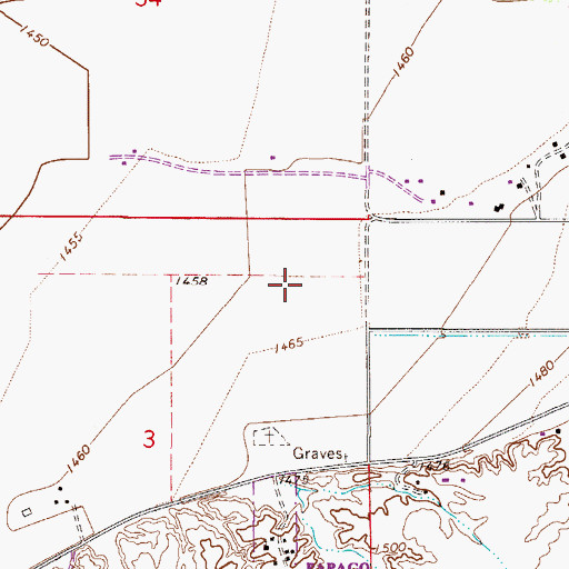 Topographic Map of Town of Florence Wastewater Treatment Plant, AZ