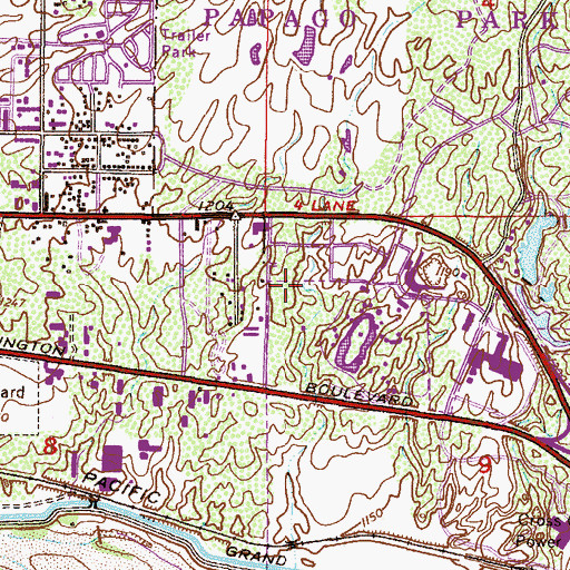 Topographic Map of Salt River Project Kyrene Generating Station K - 7, AZ