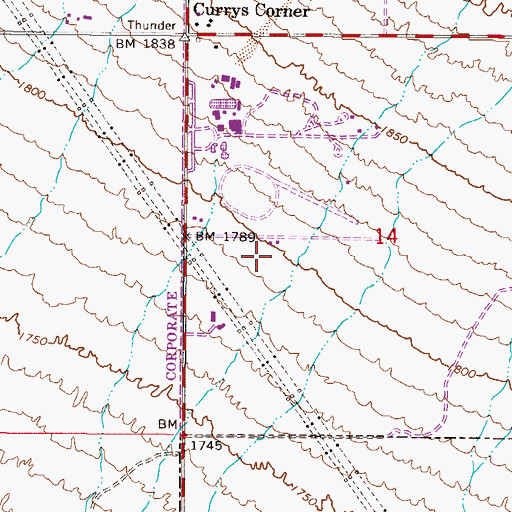 Topographic Map of Scottsdale Kachina Post Office, AZ