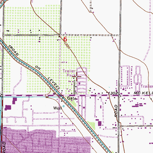 Topographic Map of Conquistador Mobile Home Park, AZ