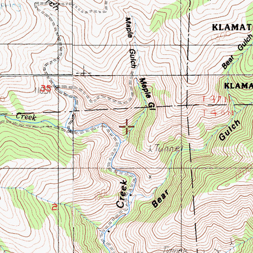 Topographic Map of Maple Gulch, CA