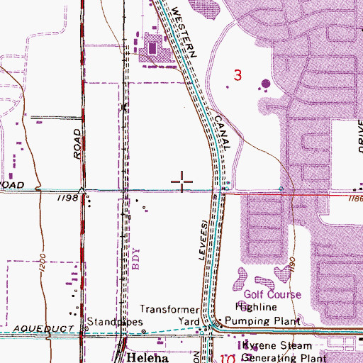 Topographic Map of Aurora Behavioral Healthcare - Tempe, AZ