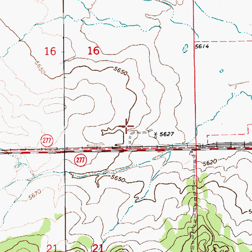 Topographic Map of Carriage House on West Garden Lane Assisted Living Center, AZ