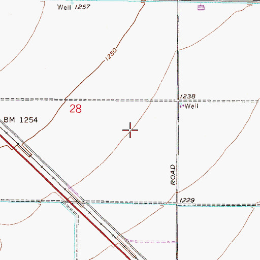 Topographic Map of Clare Bridge of Sun City West on Meeker, AZ