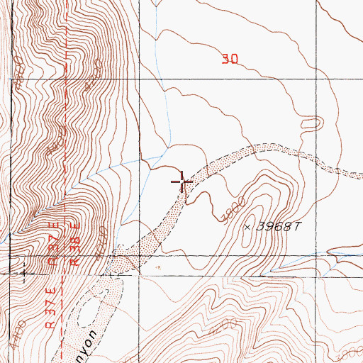 Topographic Map of Marble Canyon, CA