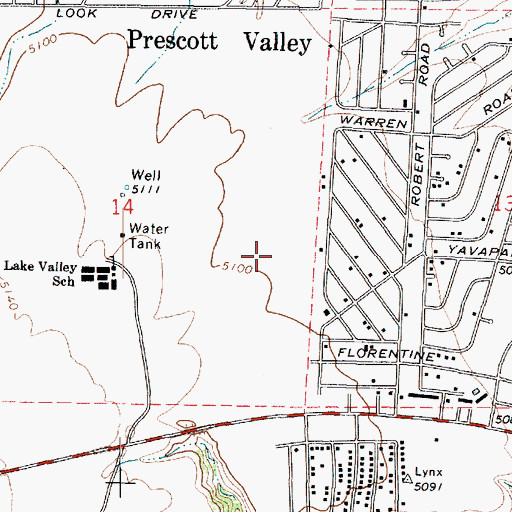 Topographic Map of Good Samaritan Society - Prescott Valley, AZ