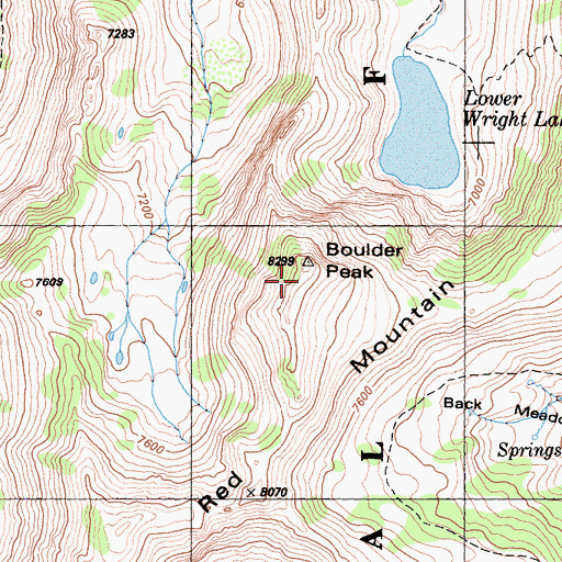 Topographic Map of Marble Mountains, CA