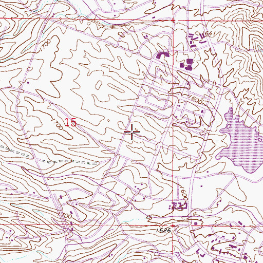 Topographic Map of Fountain Hills Community Center, AZ