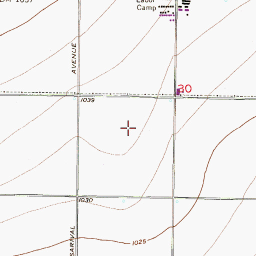 Topographic Map of Eagles Nest Golf Club at Pebble Creek, AZ
