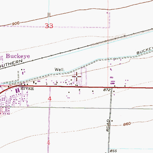 Topographic Map of Country Home Mobile Village, AZ
