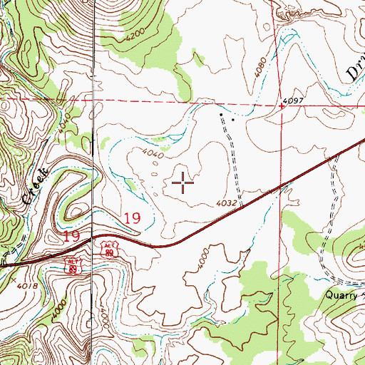 Topographic Map of Sedona Shadows Mobile Home Park, AZ