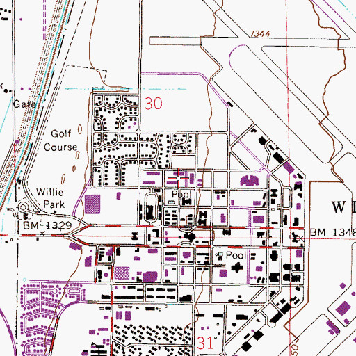 Topographic Map of Arizona State University Polytechnic Campus Mustang Residential Hall, AZ