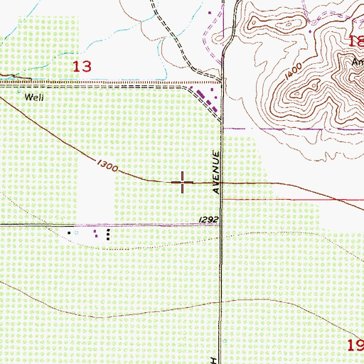 Topographic Map of Emeritus at Glendale Assisted Living Center, AZ