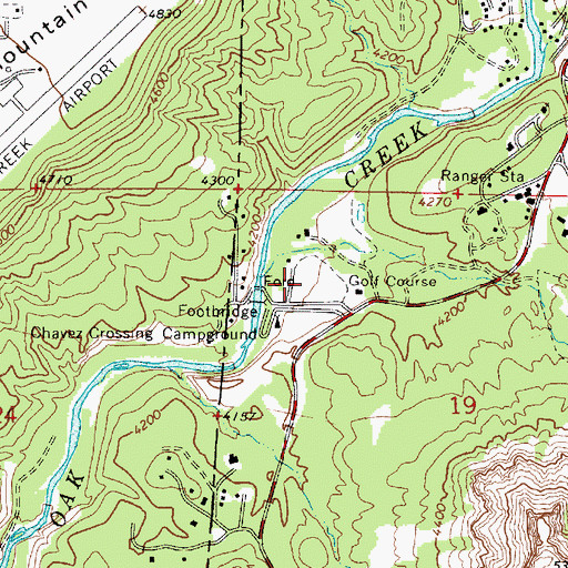 Topographic Map of Poco Diablo Resort Golf Course, AZ