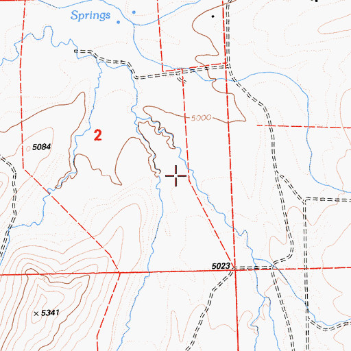 Topographic Map of Martin Neck Canyon, CA