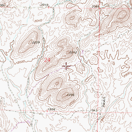 Topographic Map of Quintero Golf and Country Club, AZ
