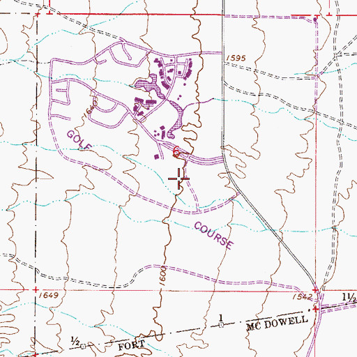 Topographic Map of Rio Verde Post Office - CPU, AZ