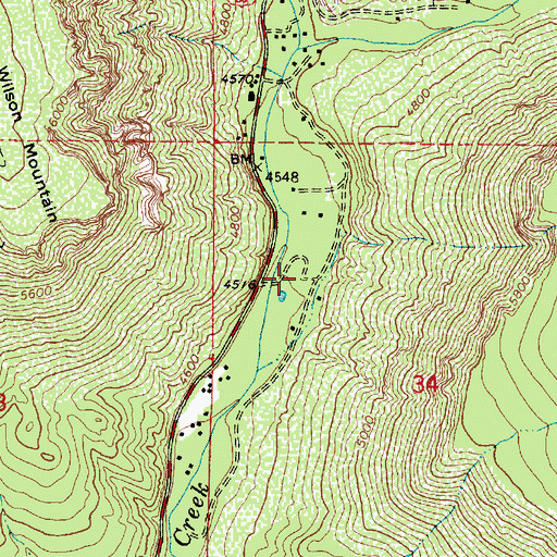 Topographic Map of Rainbow Trailer Park, AZ