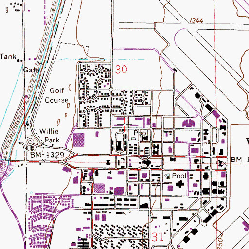 Topographic Map of Arizona State University Polytechnic Campus Phantom Residential Hall, AZ