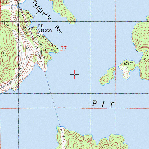Topographic Map of McCloud River, CA