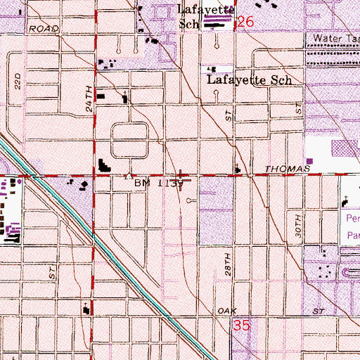 Topographic Map of Desert Haven Care Center, AZ