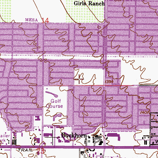Topographic Map of Good Samaritan Society - Mesa Good Shepherd, AZ