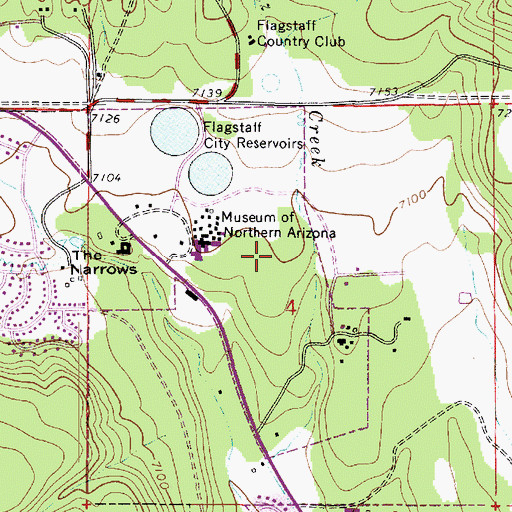 Topographic Map of The Peaks Senior Living Community, AZ