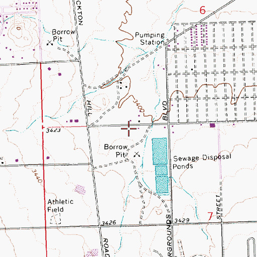 Topographic Map of Katheryn Heidenreich Adult Center, AZ