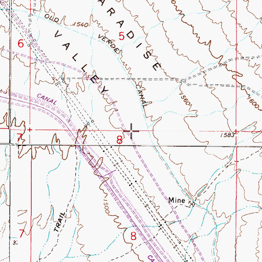 Topographic Map of McDowell Mountain Ranch Aquatic Center, AZ