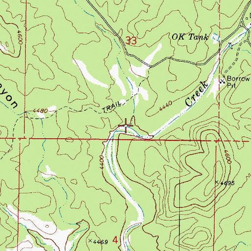 Topographic Map of Boynton Canyon, AZ