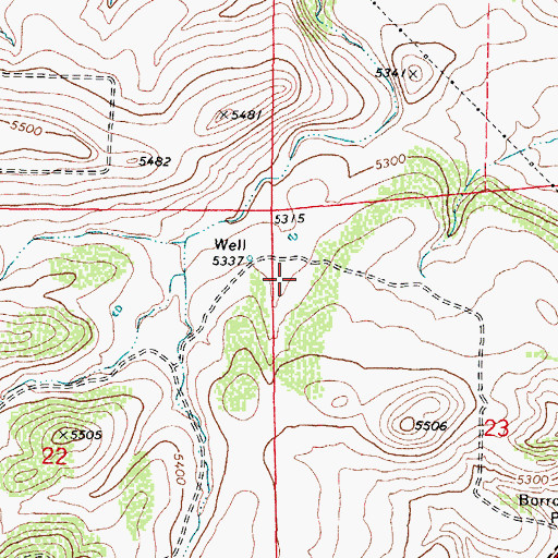 Topographic Map of Prescott Lakes Golf Club, AZ