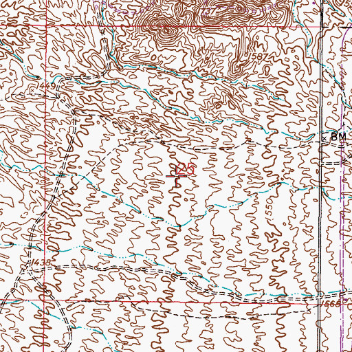 Topographic Map of Red Mountain Ranch Country Club, AZ