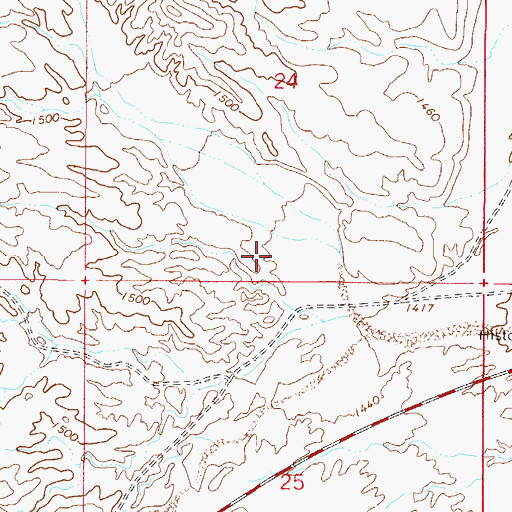 Topographic Map of We - Ko - Pa Golf Club, AZ
