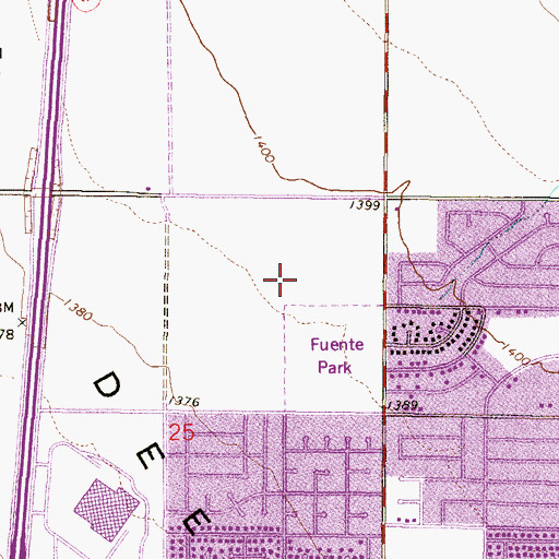 Topographic Map of Deer Valley Community Center, AZ