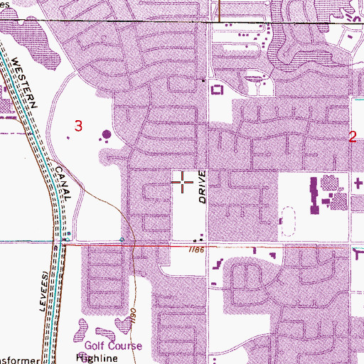 Topographic Map of Westchester Care Center, AZ