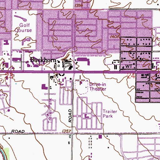 Topographic Map of Sterling House of Mesa, AZ