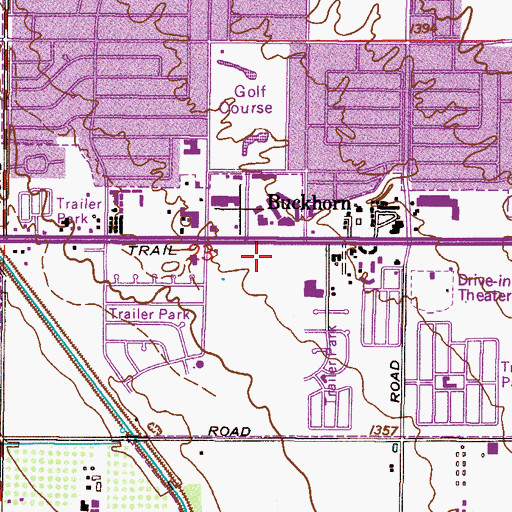 Topographic Map of Advanced Healthcare of Mesa, AZ