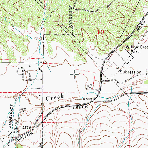 Topographic Map of Mountain View Manor, AZ