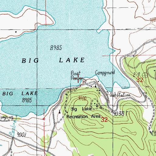 Big Lake Az Map Big Lake Boat Launch, AZ