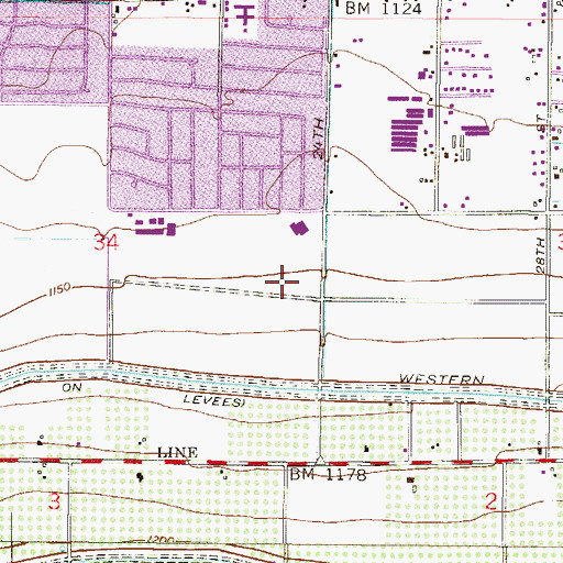 Topographic Map of South Mountain Community College Performance Hall, AZ