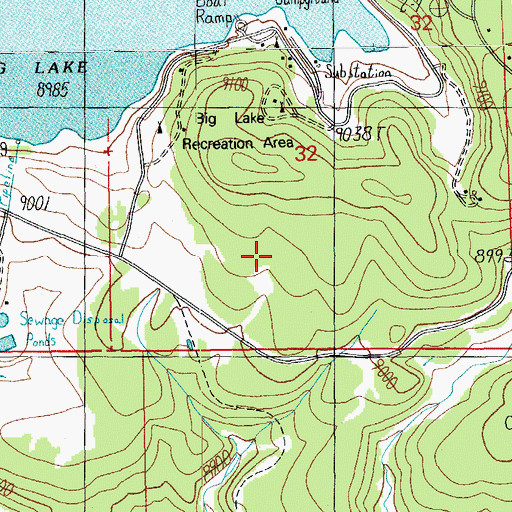 Topographic Map of Apache Trout Campground, AZ