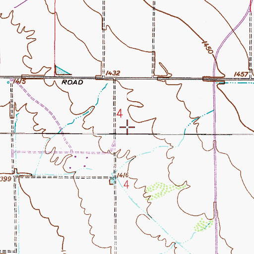 Topographic Map of Monte Vista Village Resort, AZ