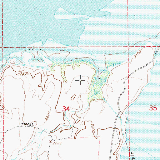 Topographic Map of Schoolhouse Campground, AZ