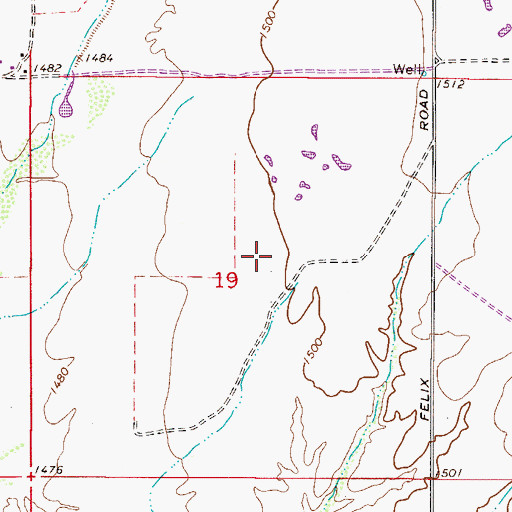 Topographic Map of Poston Butte Golf Club, AZ