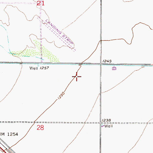 Topographic Map of Sun City West Echo Mesa Golf Course, AZ