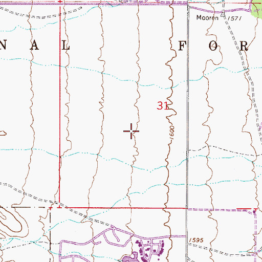 Topographic Map of Tonto Verde Golf Club, AZ